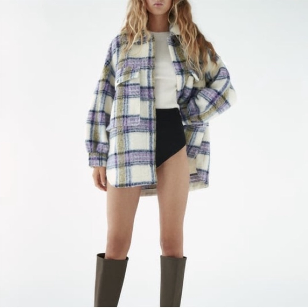 Zara oversized plaid